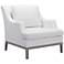 Zuo Ojai Champagne White Fabric Outdoor Armchair