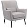 Zuo Ontario Gray Fabric Accent Chair