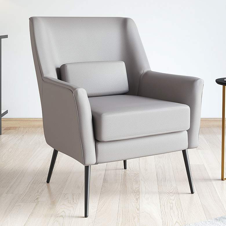 Image 1 Zuo Ontario Gray Fabric Accent Chair