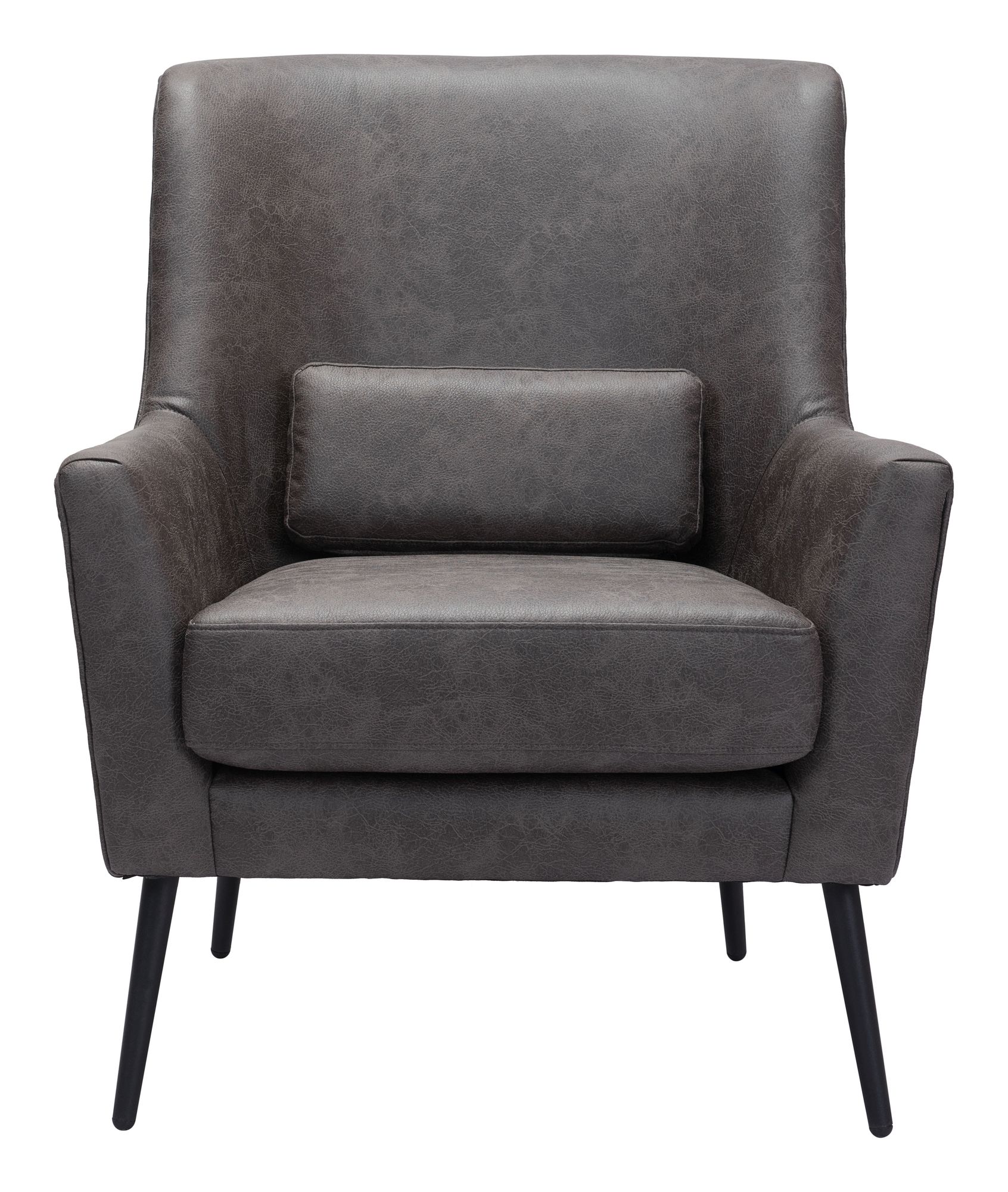 Zuo Ontario Vintage Black Fabric Accent Chair