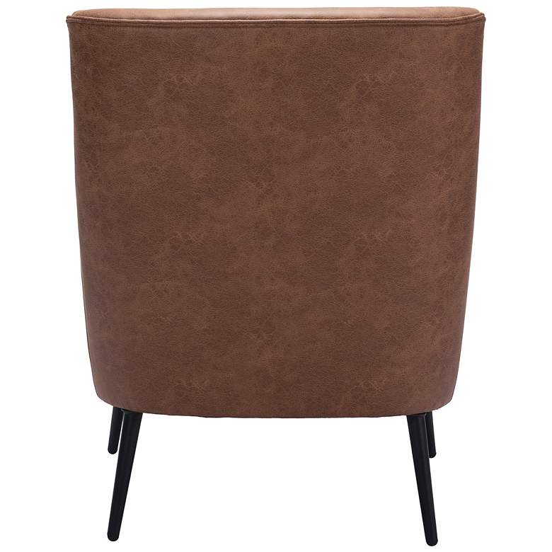 Image 7 Zuo Ontario Vintage Brown Fabric Accent Chair more views