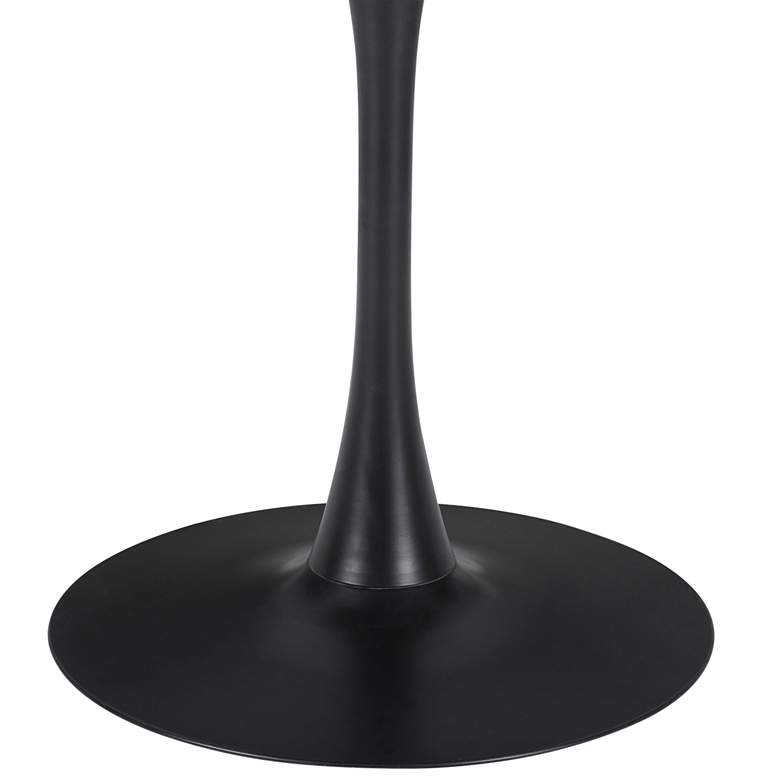 Image 3 Zuo Opus 35 1/2" Wide Brown and Black Round Dining Table more views