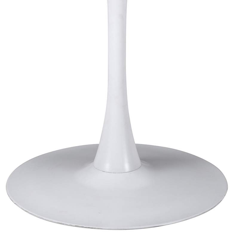Image 3 Zuo Opus 35 1/2 inch Wide White Round Dining Table more views