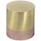 Zuo Paloma 16" Wide Gold and Rose Gold Round Accent Table