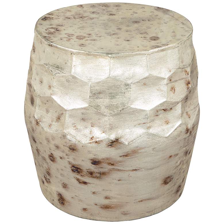 Image 5 Zuo Pam 22 1/4" Wide Antique Beige Side Table more views