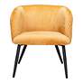 Zuo Papillion Yellow Fabric Accent Chair