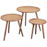 Zuo Paul Natural Wood Accent Tables Set of 3