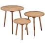 Zuo Paul Natural Wood Accent Tables Set of 3