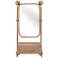 Zuo Peralta Gold 19" x 35 1/2" Wall Mirror with Shelf