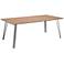 Zuo Perpignan 78 3/4" Wide Brown and Black Dining Table