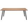 Zuo Perpignan 78 3/4" Wide Brown and Black Dining Table