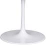 Zuo Phoenix 47" Wide White Marble Metal Round Dining Table