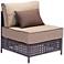 Zuo Pinery Brown and Beige Outdoor Middle Chair