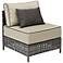 Zuo Pinery Weathered Weave Outdoor Sectional Middle Chair
