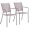 Zuo Pom Taupe Outdoor Dining Chair Set of 2