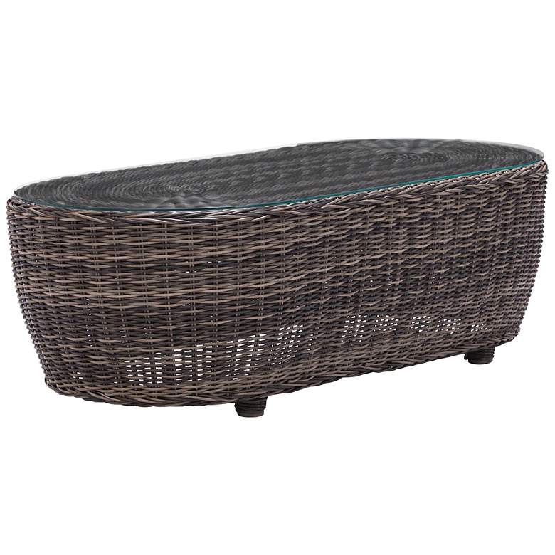 Image 1 Zuo Praia Weave Outdoor Coffee Table