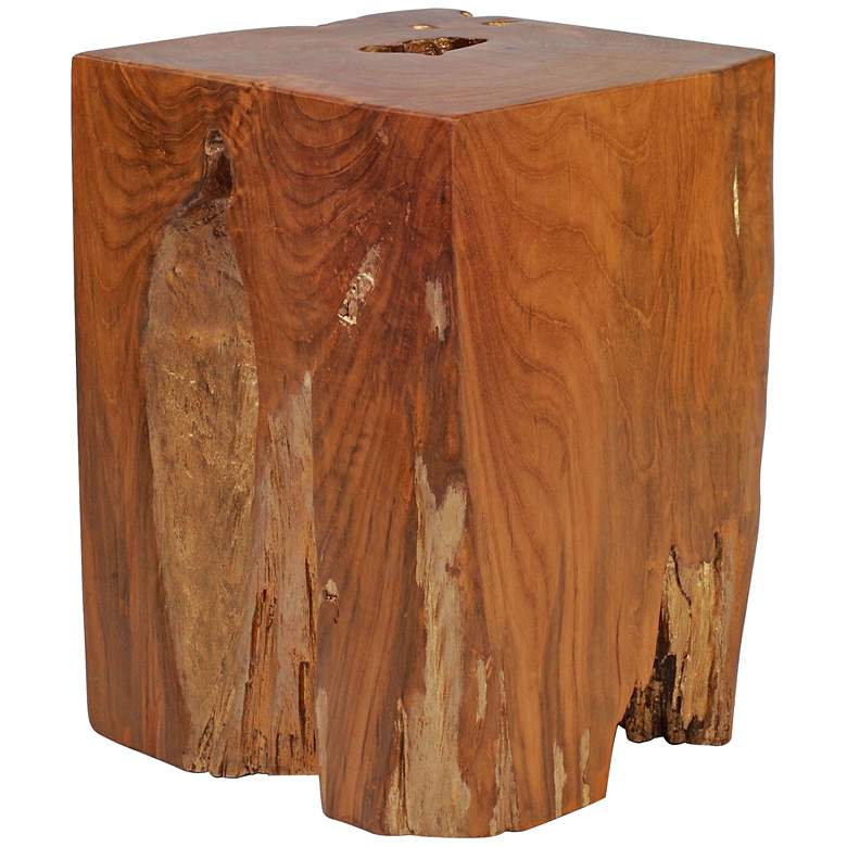 Image 1 Zuo Prehistoric Natural Wax Wood Table Stool
