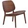 Zuo Priest Solid Walnut Wood Scandinavian Modern Lounge Chair