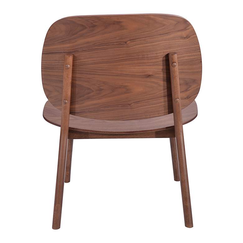 Image 5 Zuo Priest Solid Walnut Wood Scandinavian Modern Lounge Chair more views