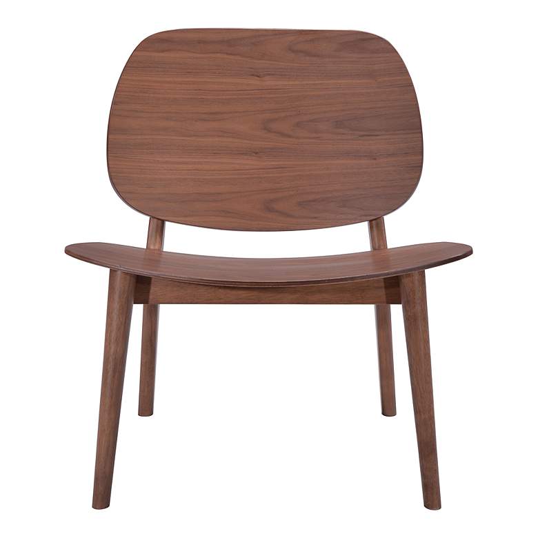 Image 6 Zuo Priest Solid Walnut Wood Scandinavian Modern Lounge Chair more views