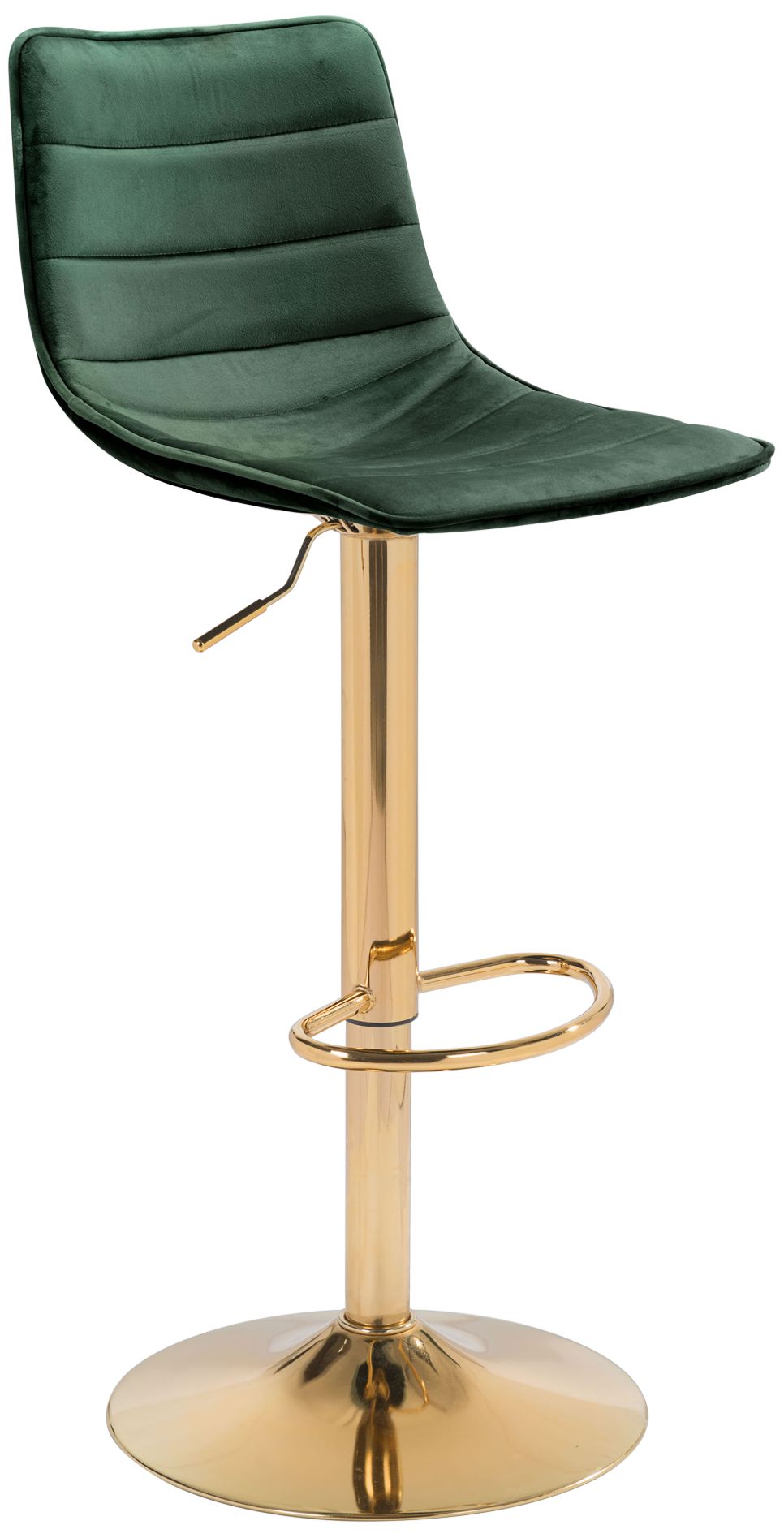 green faux leather bar stools