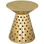 Zuo Proton 18" Wide Gold Metal Round Side Table