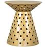 Zuo Proton 18" Wide Gold Metal Round Side Table