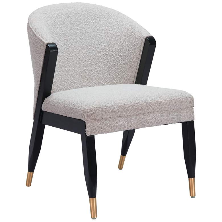 Image 1 Zuo Pula 21" Wide Misty Gray Fabric Modern Dining Chair