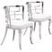 Zuo Quince White Leatherette Dining Chair Set of 2