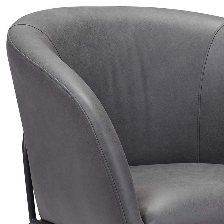 Image 2 Zuo Quinten 27 1/2" Wide Vintage Gray Fabric Accent Chair more views