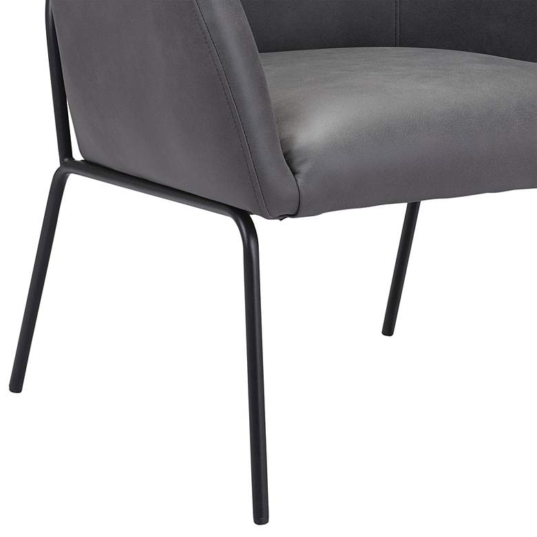 Image 3 Zuo Quinten 27 1/2" Wide Vintage Gray Fabric Accent Chair more views