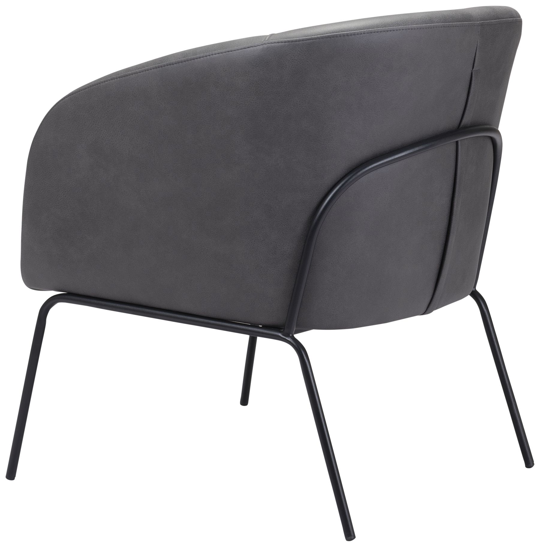 Zuo Quinten 27 1/2" Wide Vintage Gray Fabric Accent Chair