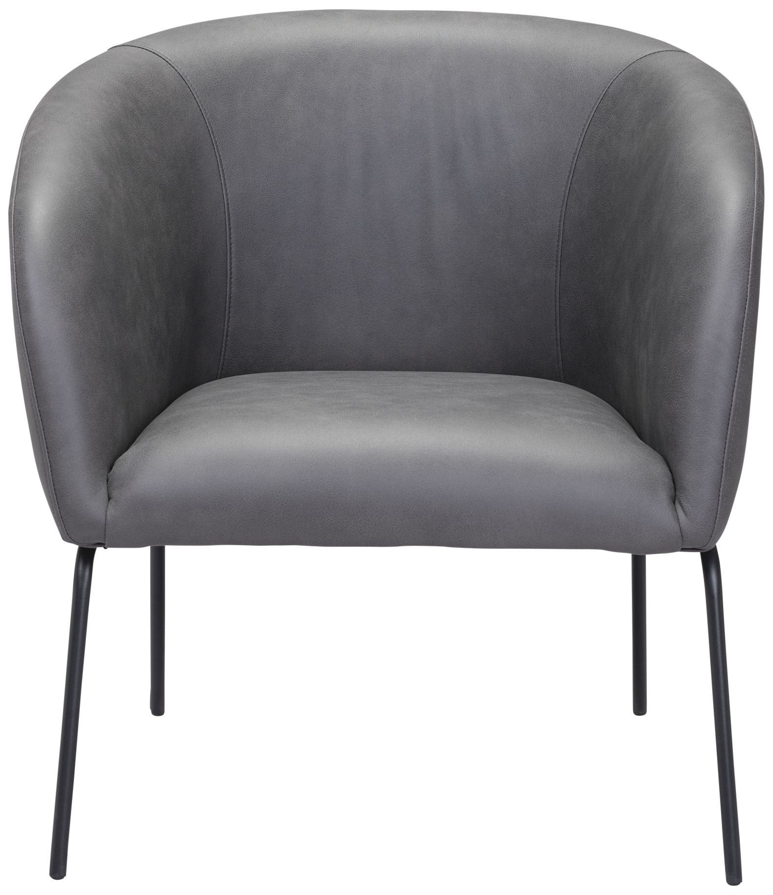 Zuo Quinten 27 1/2" Wide Vintage Gray Fabric Accent Chair