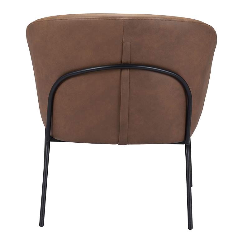 Image 5 Zuo Quinten Vintage Brown Fabric Accent Chair more views