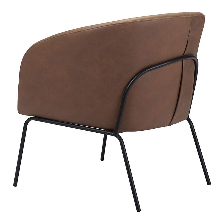Image 7 Zuo Quinten Vintage Brown Fabric Accent Chair more views