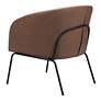 Zuo Quinten Vintage Brown Fabric Accent Chair