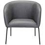 Zuo Quinten Vintage Gray Fabric Accent Chair
