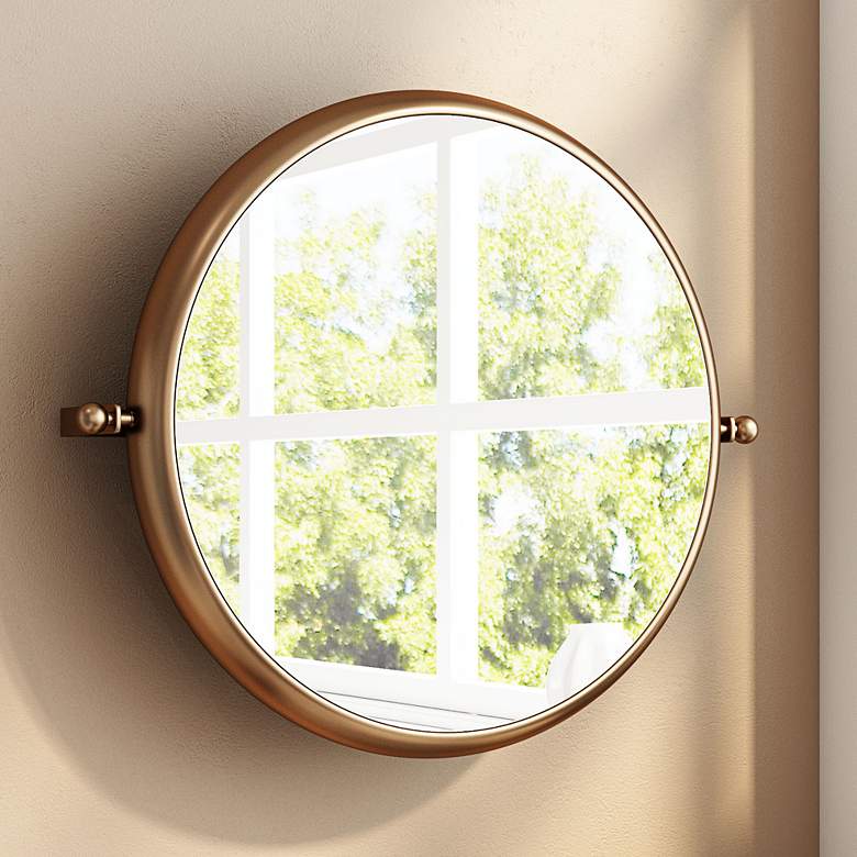 Image 1 Zuo Rand Gold 24" x 20 1/4" Decorative Wall Mirror