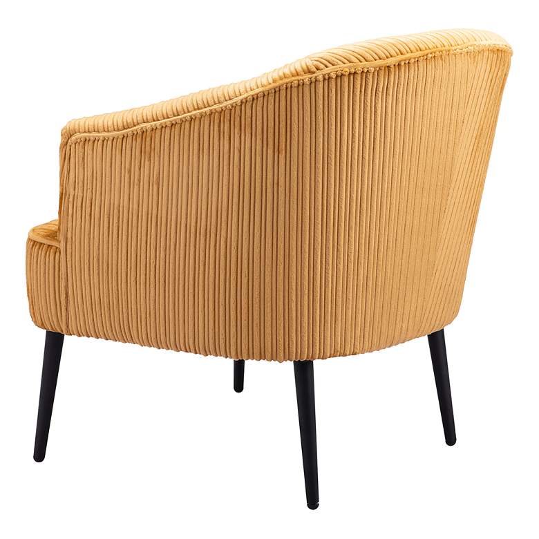 Image 6 Zuo Ranier Yellow Fabric Accent Chair more views