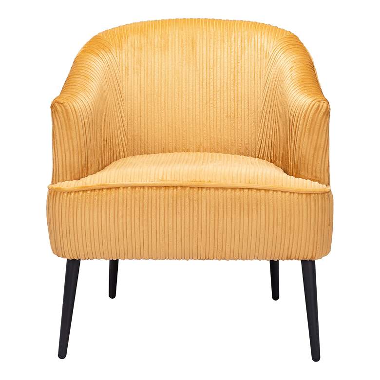 Image 7 Zuo Ranier Yellow Fabric Accent Chair more views