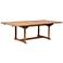 Zuo Regatta Natural Wood Outdoor Extension Dining Table