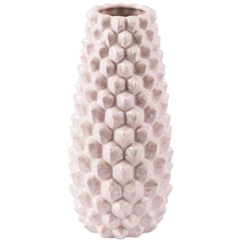 Image 1 Zuo Roco Pink 10 1/2" High Small Ceramic Vase