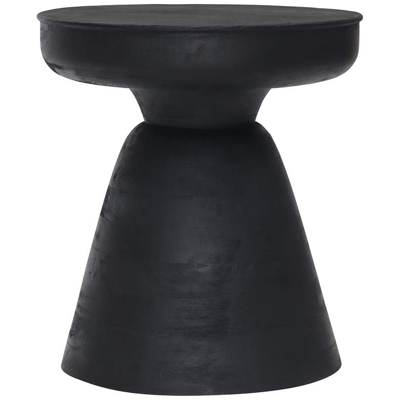 Image 2 Zuo Sage 16" Wide Matte Black Stool or Side Table