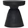 Zuo Sage 16" Wide Matte Black Stool or Side Table