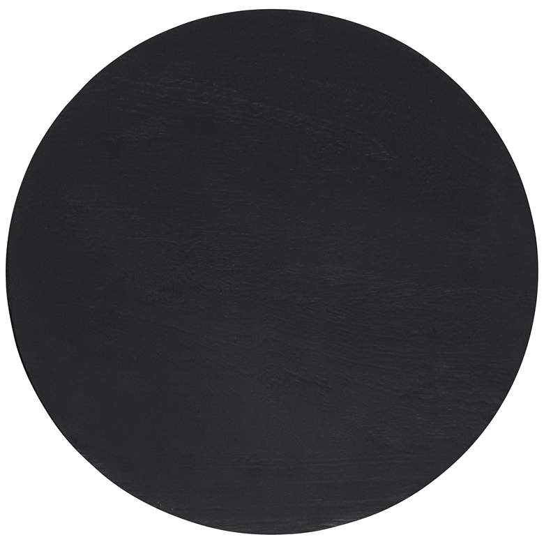 Image 4 Zuo Sage 16" Wide Matte Black Stool or Side Table more views