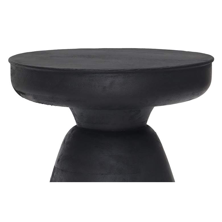 Image 5 Zuo Sage 16" Wide Matte Black Stool or Side Table more views