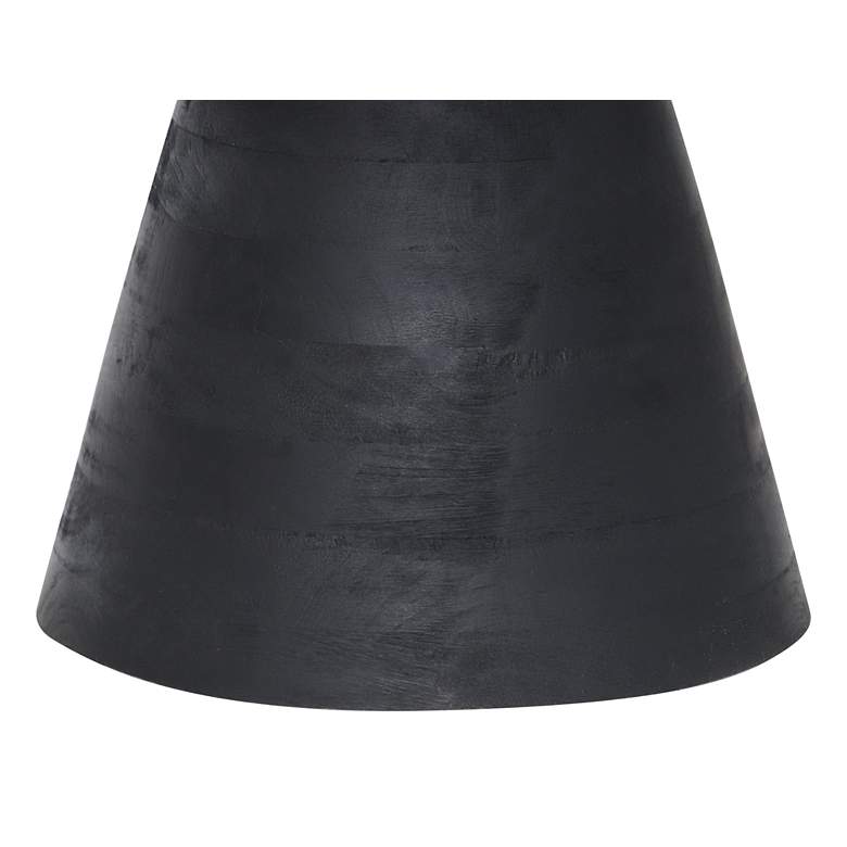 Image 6 Zuo Sage 16" Wide Matte Black Stool or Side Table more views