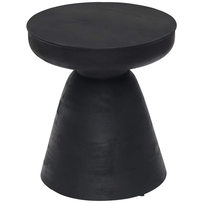 Image 7 Zuo Sage 16" Wide Matte Black Stool or Side Table more views