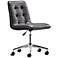 Zuo Scout Black Armless Office Chair