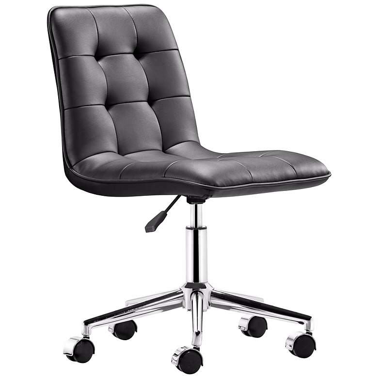 Image 1 Zuo Scout Black Armless Office Chair